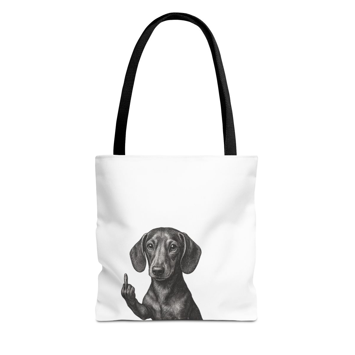 Sassy Dachshund Flipping the Bird T-Shirt
