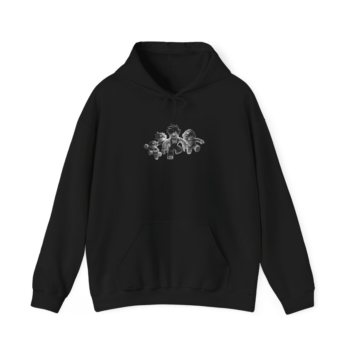 Cartoon Trio Smashing Brick Wall Motivational Hoodie